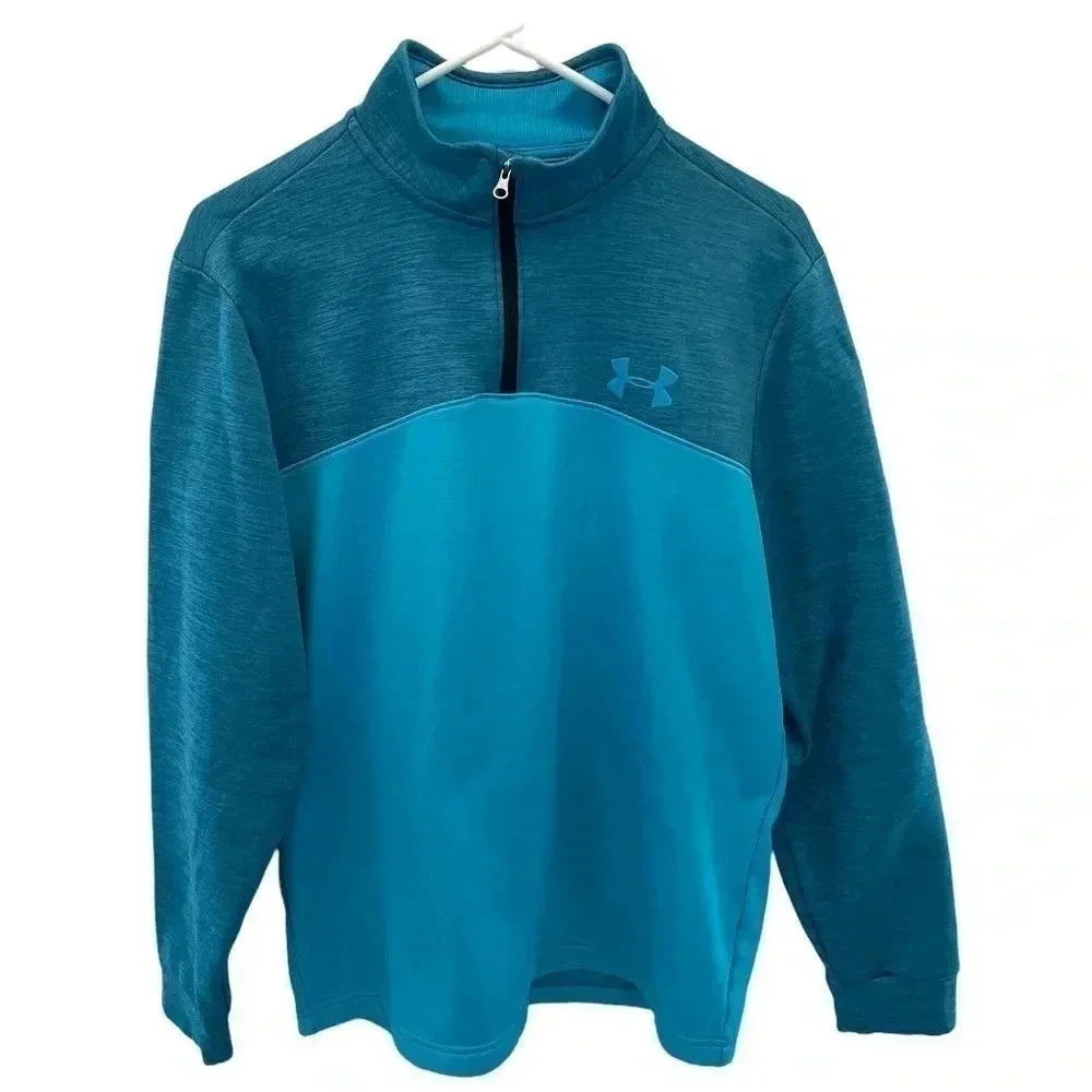 Under Armour Cold Gear 1/4 Zip Pullover Sweatshirt Adult Sz Med